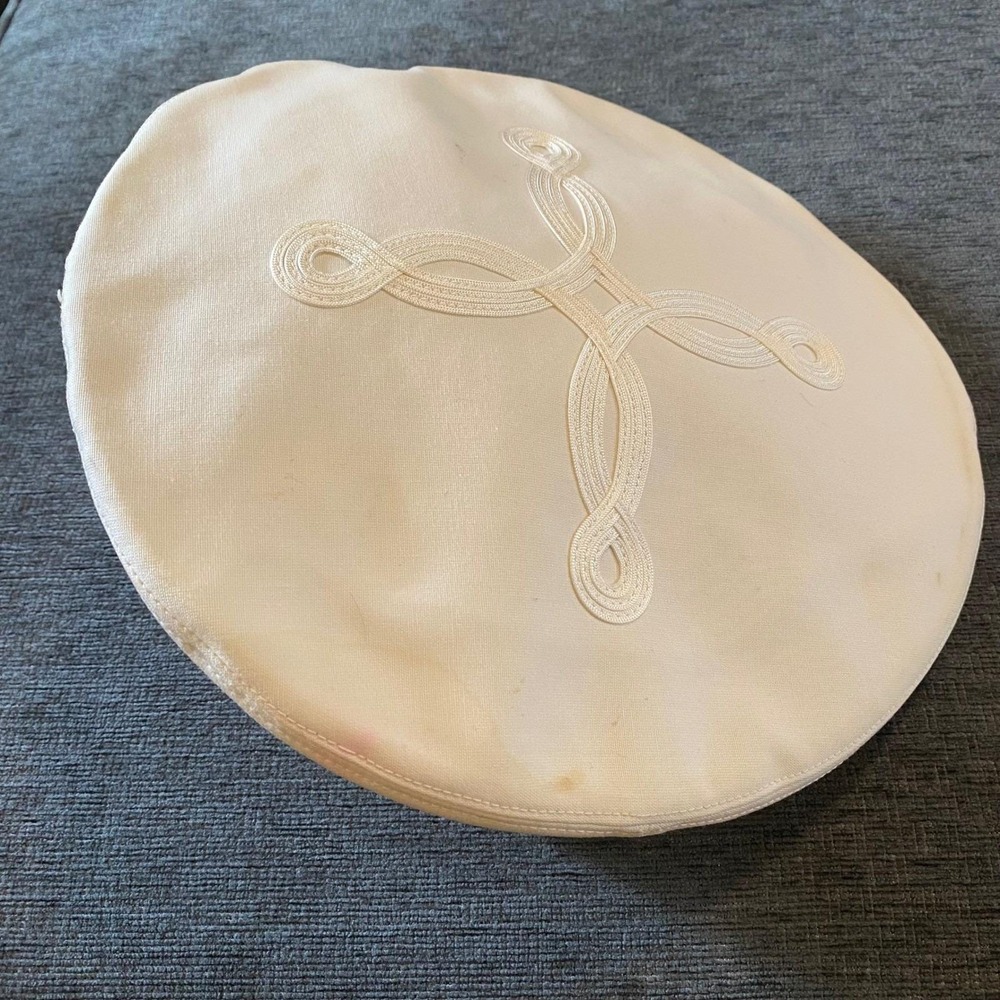 Berkshire USMC Approved Military Dress Cap 6 3/4 Ivory Officer Garrison Vietnam